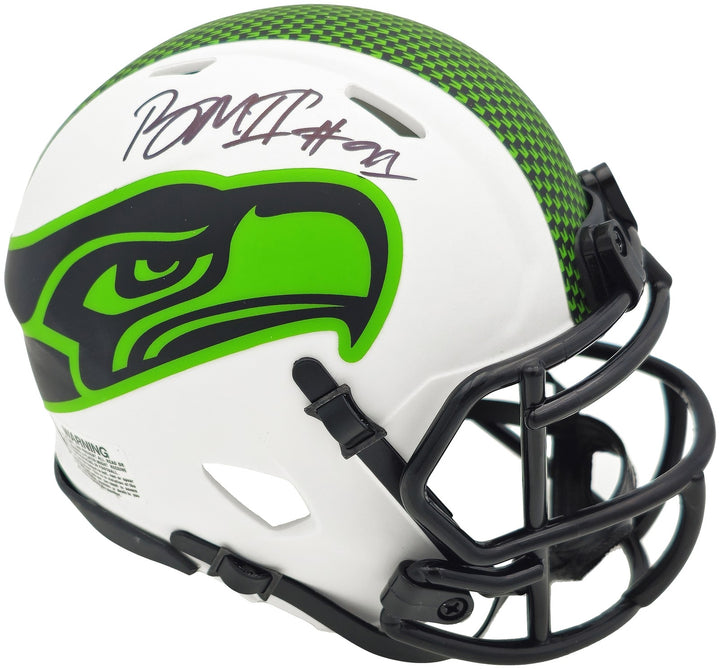 Byron Murphy II Signed Seahawks Lunar Eclipse White Speed Mini Helmet MCS Holo