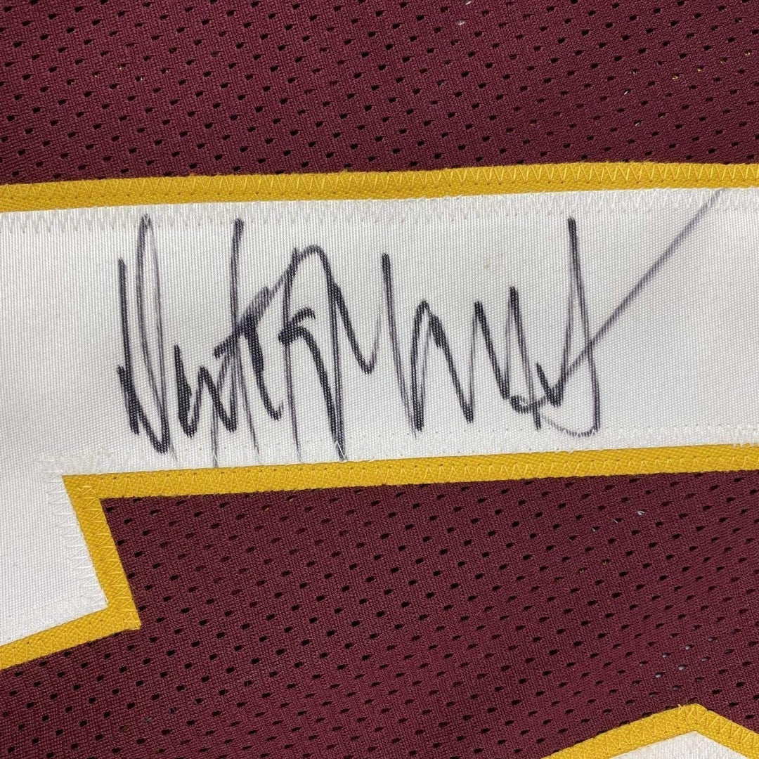 Autographed/Signed Dexter Manley Washington Burgundy Jersey JSA COA