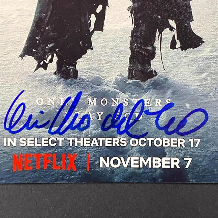 Guillermo Del Toro signed Frankenstein 8x10 photo autograph (A) ~ Beckett BAS