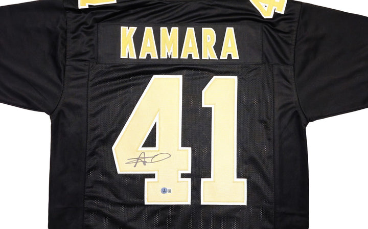 New Orleans Saints Alvin Kamara Signed Black Jersey Beckett Witness
