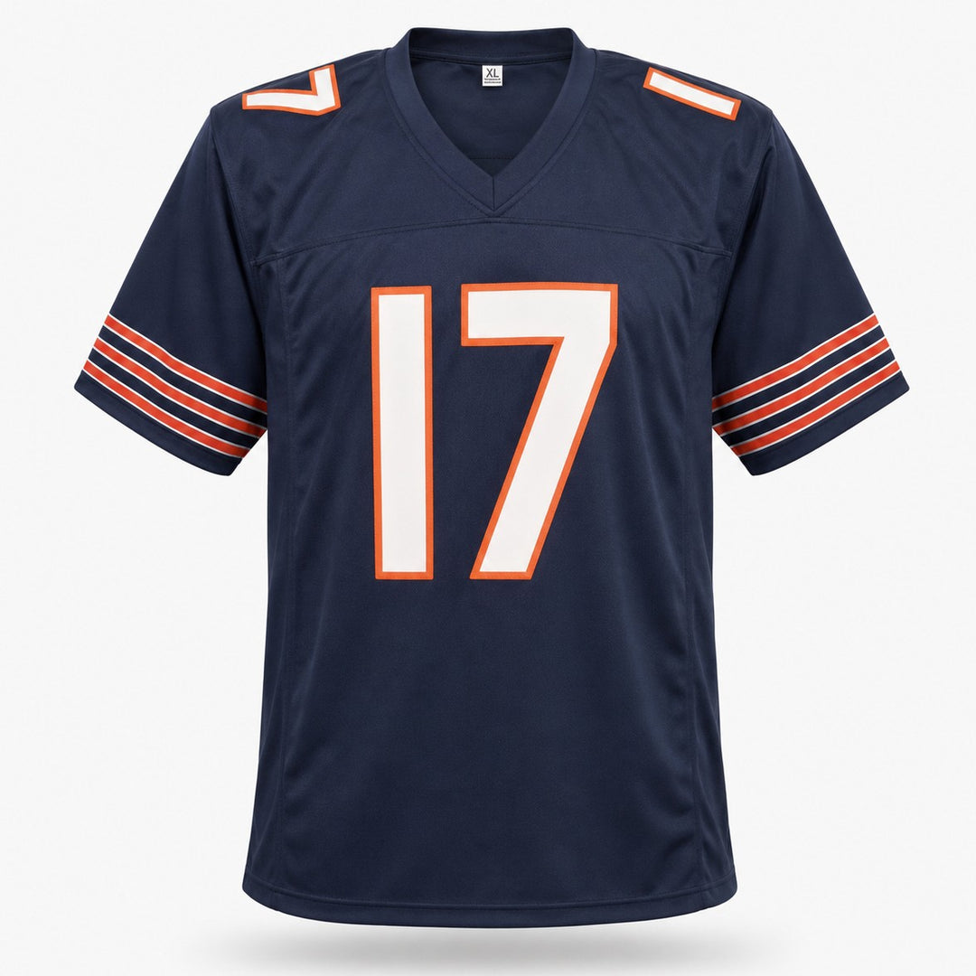 Chicago Bears Tyson Bagent Signed Blue Jersey Beckett BAS QR