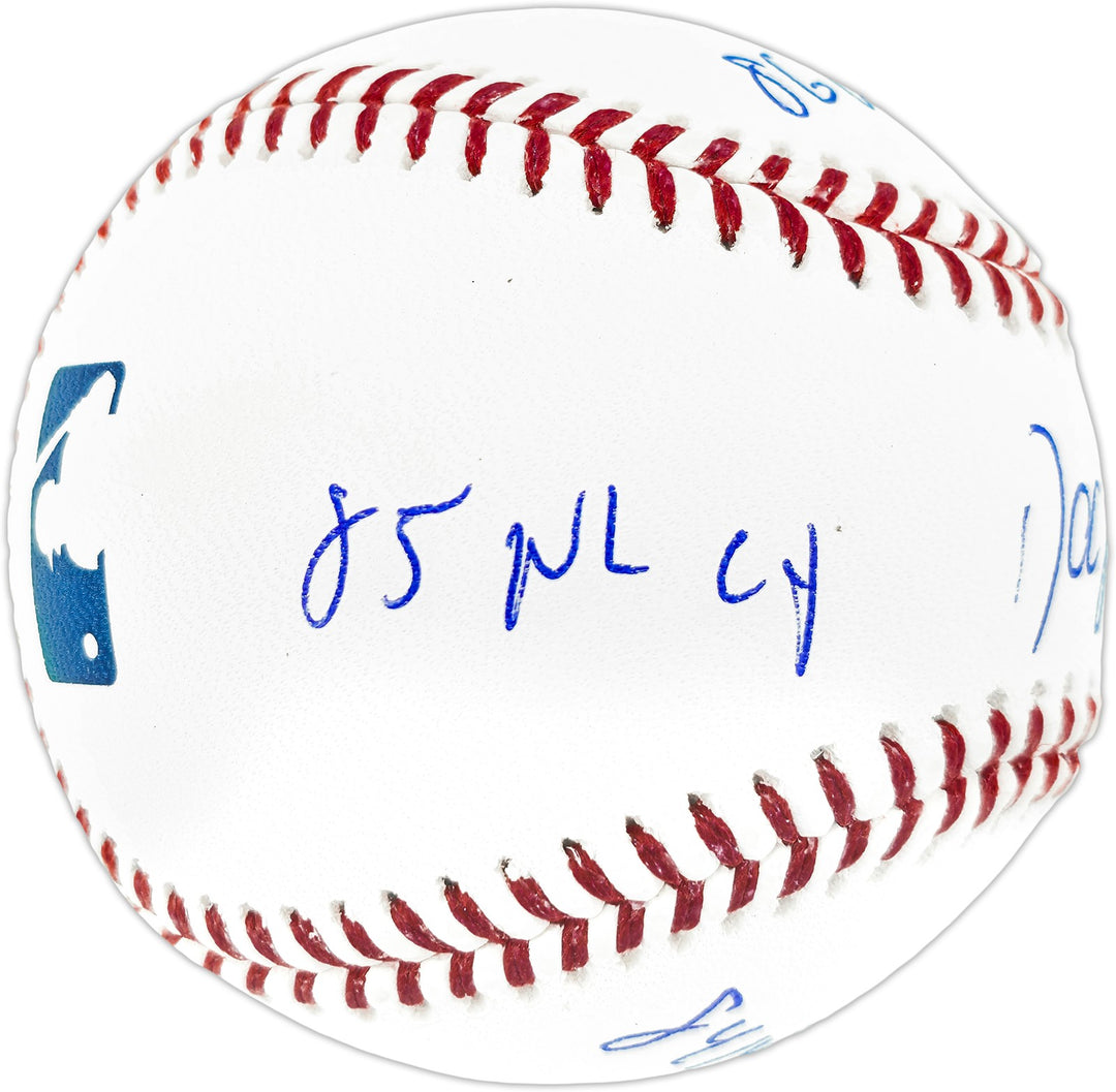Dwight Doc Gooden Auto MLB Statball Baseball Mets 86 WS Champ Stats Beckett