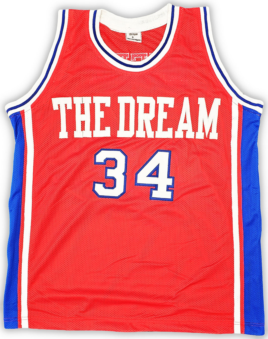 Houston Cougars Hakeem Olajuwon Autographed Signed Red Jersey JSA