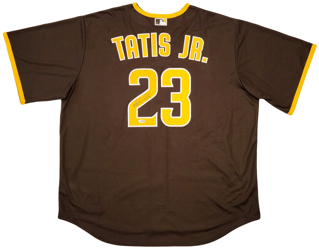 Padres Fernando Tatis Jr. Signed Brown Nike Jersey Size XXL "23" Beckett