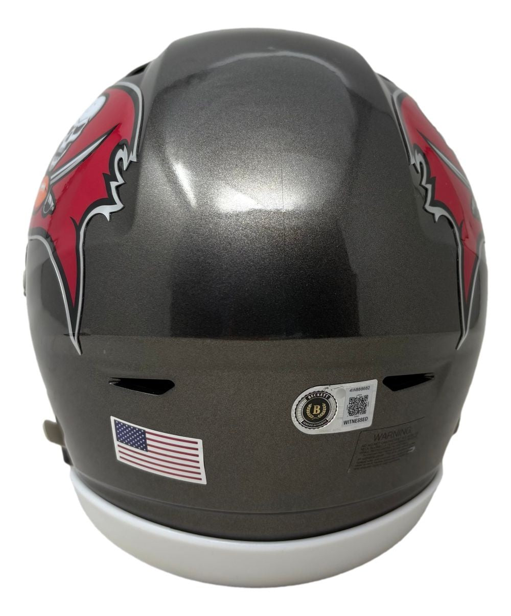 Bucky Irving Signed Tampa Bay Buccaneers MIDI SpeedFlex Helmet BAS