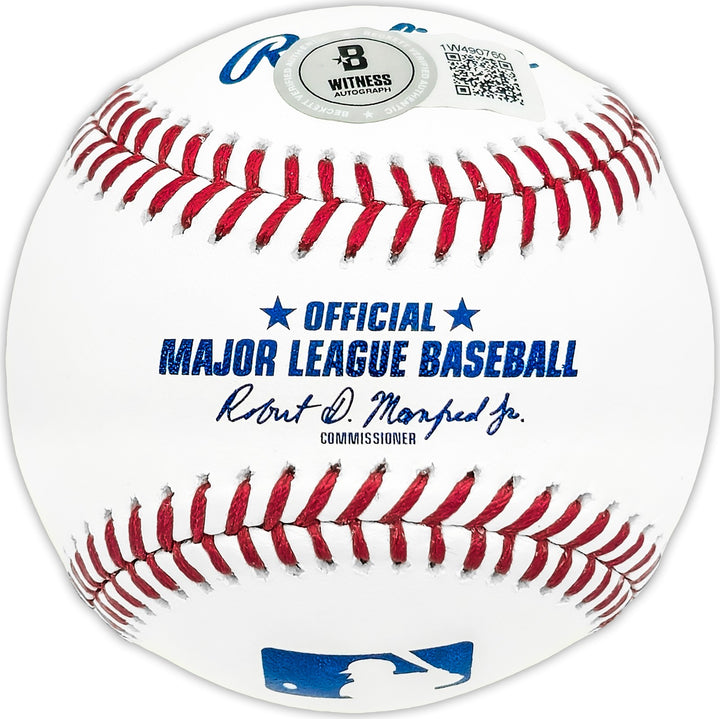 Sebastian Walcott Signed MLB Baseball Texas Rangers Full Name Beckett Wit