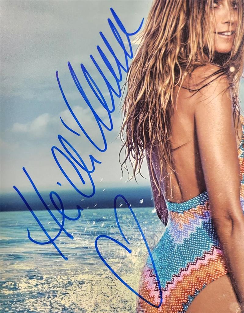 Heidi Klum signed 11x14 photo SI Victoria's Secret model autograph A Beckett BAS