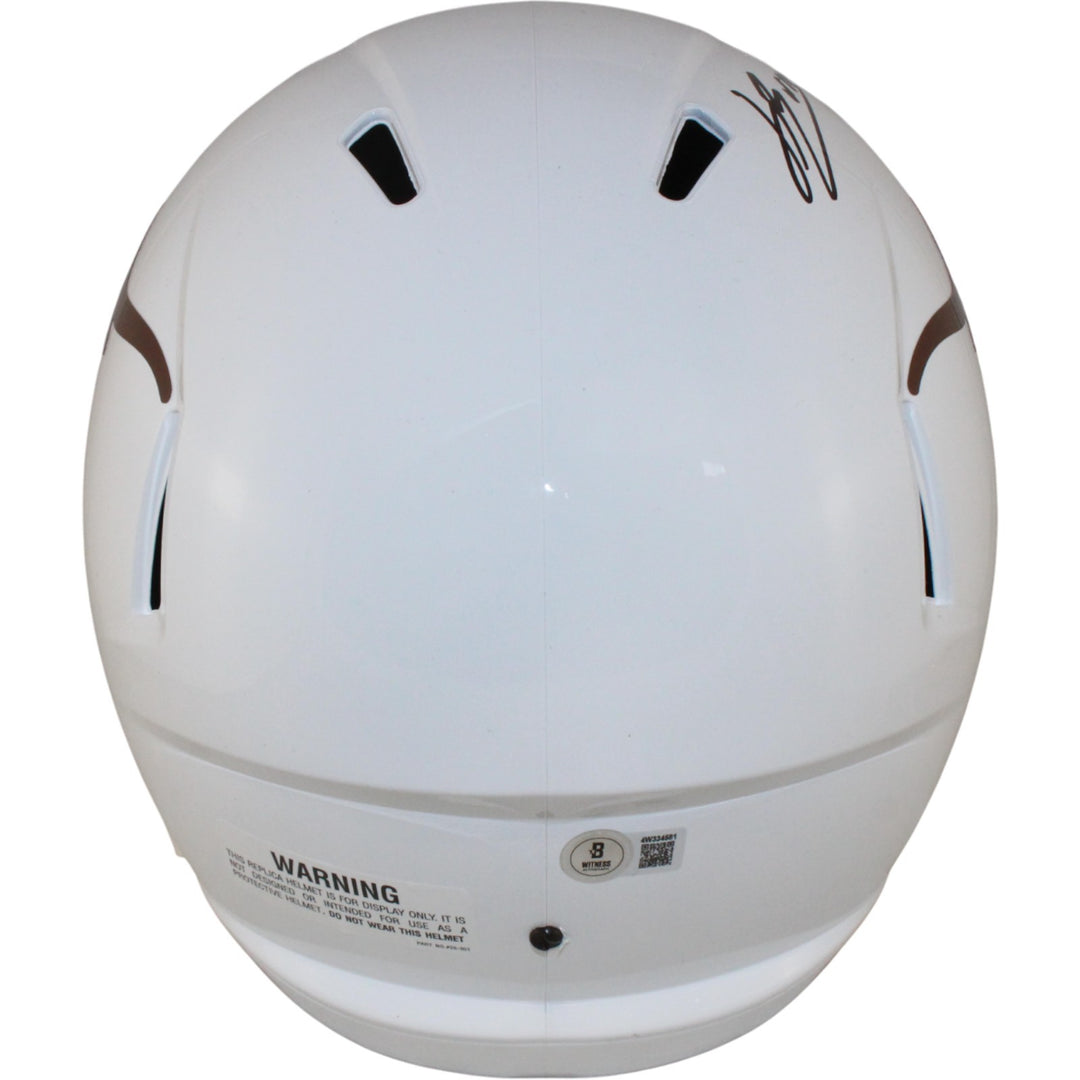 Jahdae Barron Autographed Texas Longhorns F/S Helmet 24 Jim Thorpe Beckett 54019