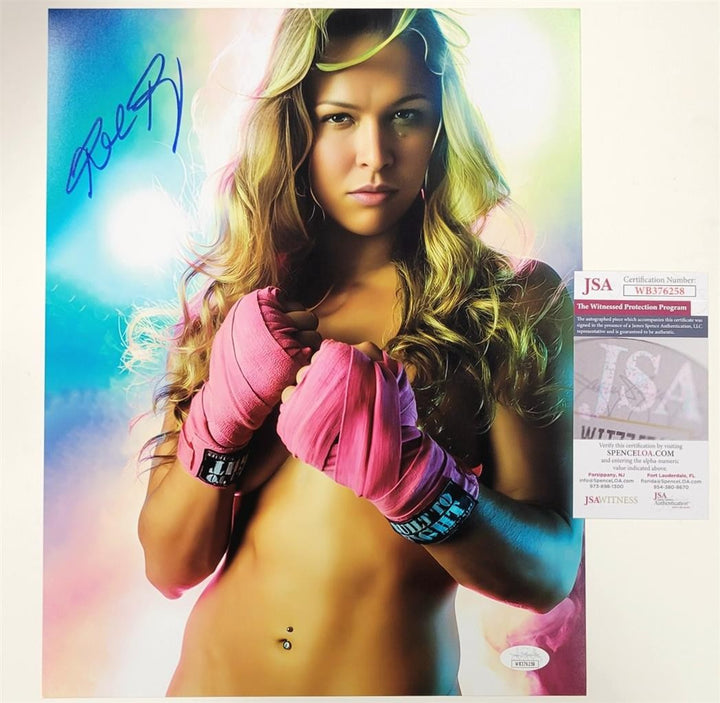 Ronda Rousey signed hot sexy UFC MMA 11x14 photo autograph ~ JSA COA