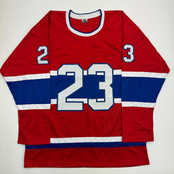 Autographed/Signed Bob Gainey HOF 1992 Montreal Red Hockey Jersey JSA COA