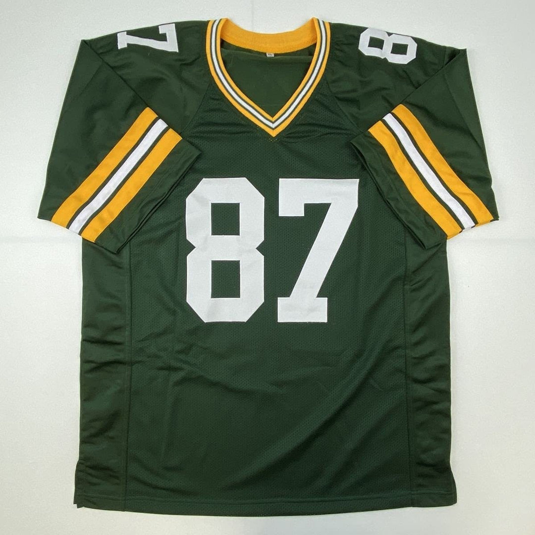Autographed/Signed JORDY NELSON Green Bay Green Jersey Beckett BAS COA