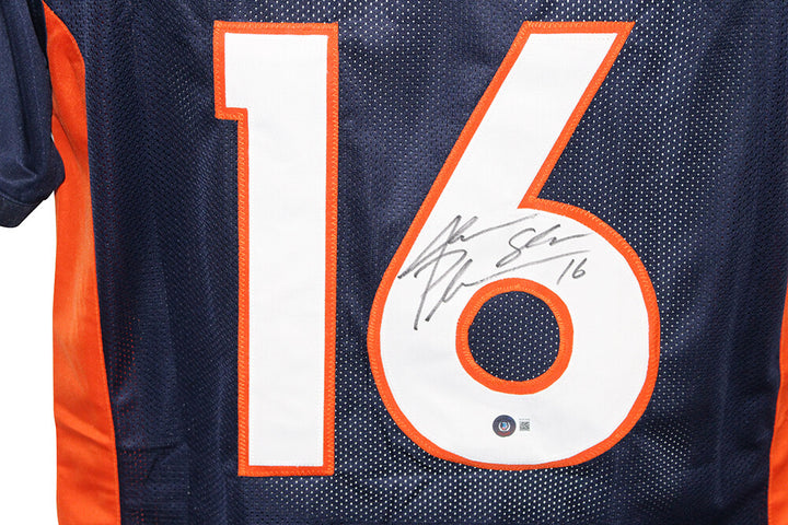 Jake Plummer Autographed/Signed Pro Style Blue XL Jersey BAS 31901