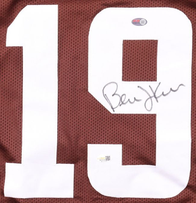 Bernie Kosar Cleveland Signed Brown Football Jersey JSA QR Hologram
