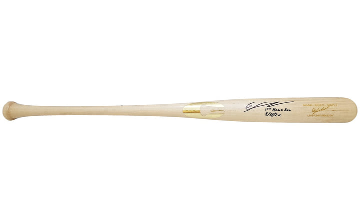 Gunnar Henderson Auto Blonde Chandler Player Model Baseball Bat Orioles 1st HR