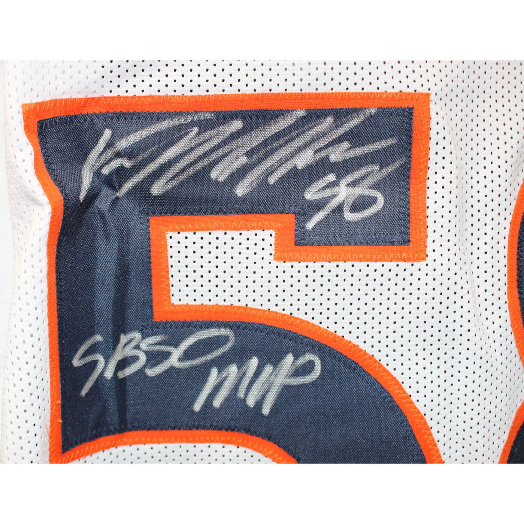 Von Miller Autographed Pro Style Size XL White Jersey SB MVP Beckett WIT 54693
