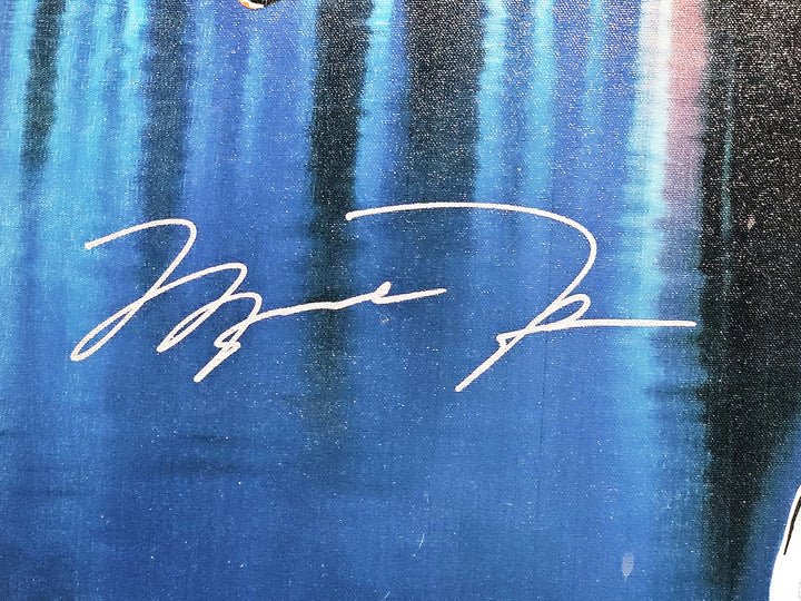 Michael Jordan Auto 30x40 Chicago's Finest Canvas Photo Sig 10 UDA Holo #23/123
