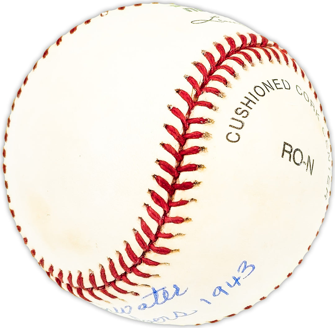 Carden Gillenwater Signed NL Baseball Brooklyn Dodgers "1943" Beckett QR