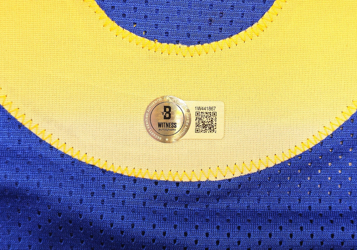 Los Angeles Rams Aaron Donald Signed Blue Jersey Beckett Wit
