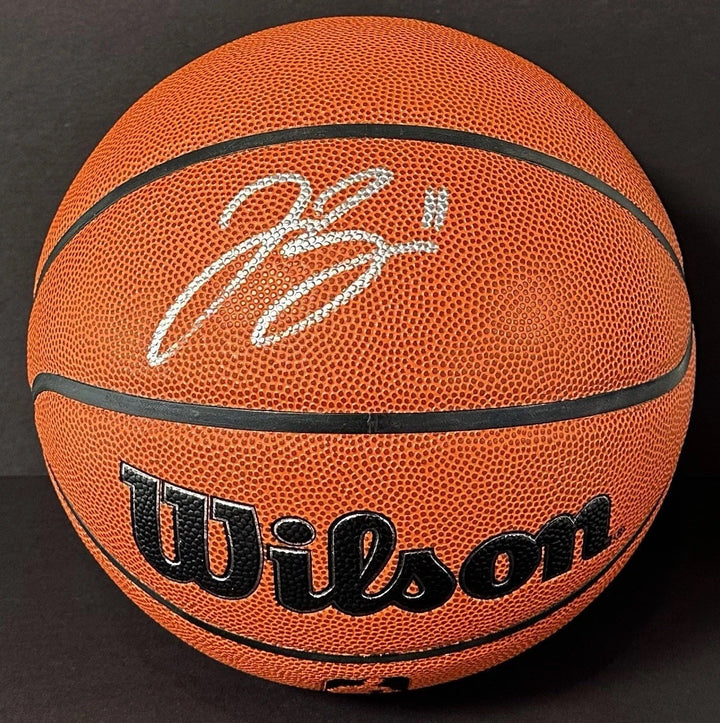 Jalen Brunson Signed Wilson I/O Basketball Knicks Mint Autograph Fanatics COA