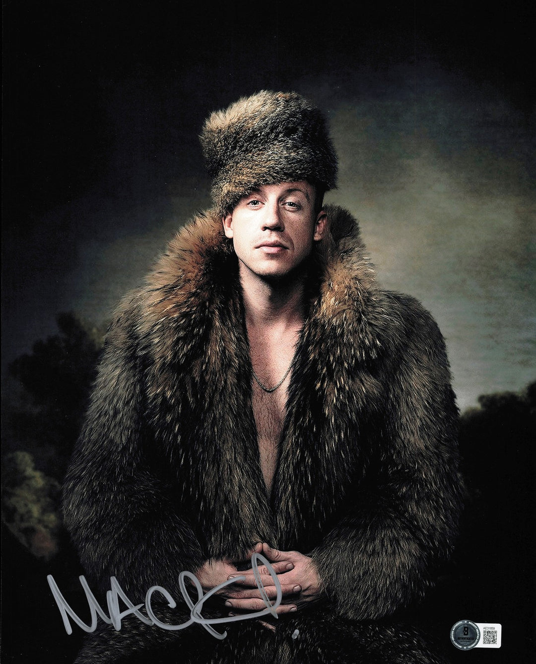 Macklemore Autographed Signed 11x14 Photo Beckett BAS QR #AE31859