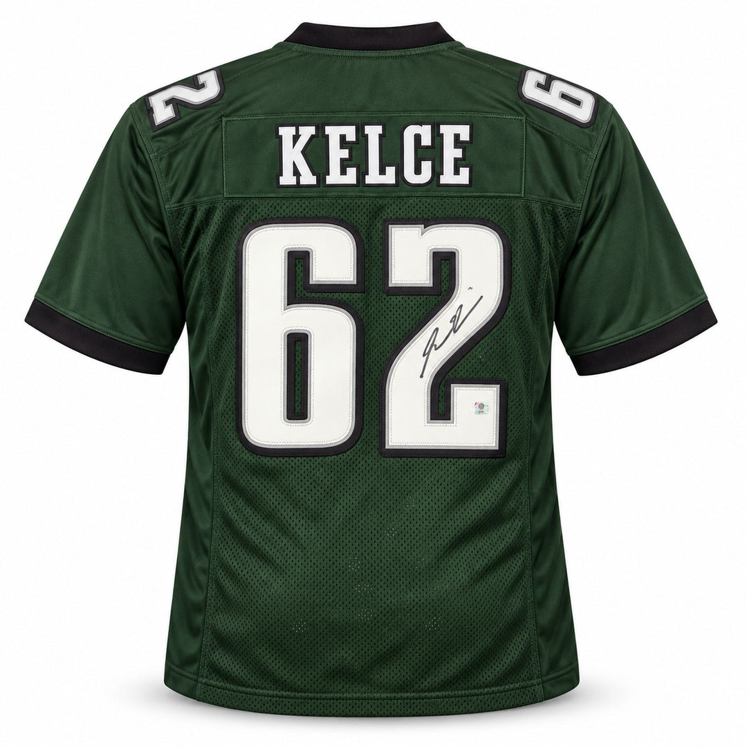 Jason Kelce Signed Philadelphia Eagles Green Jersey PSA/DNA ITP