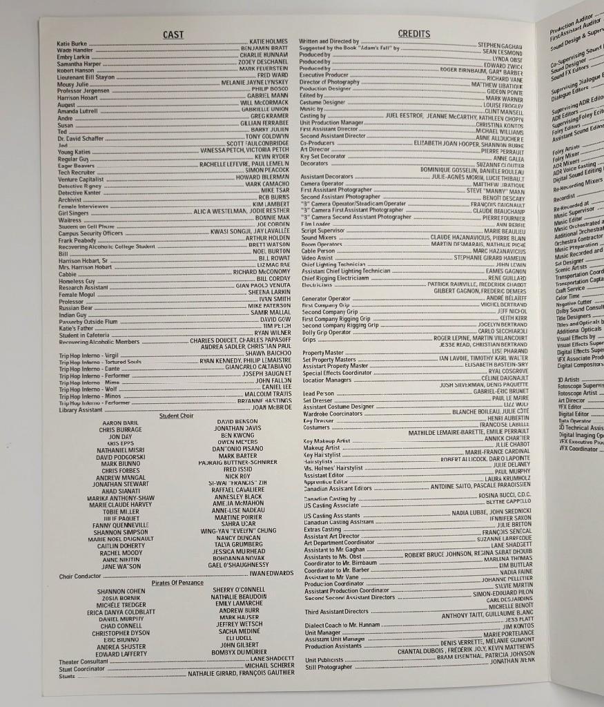 Katie Holmes signed Abandon 9x12 lobby card book autograph ~ Beckett BAS