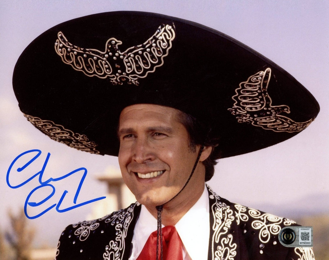 Chevy Chase Autographed/Signed Three Amigos 8x10 Photo Beckett WIT 58284