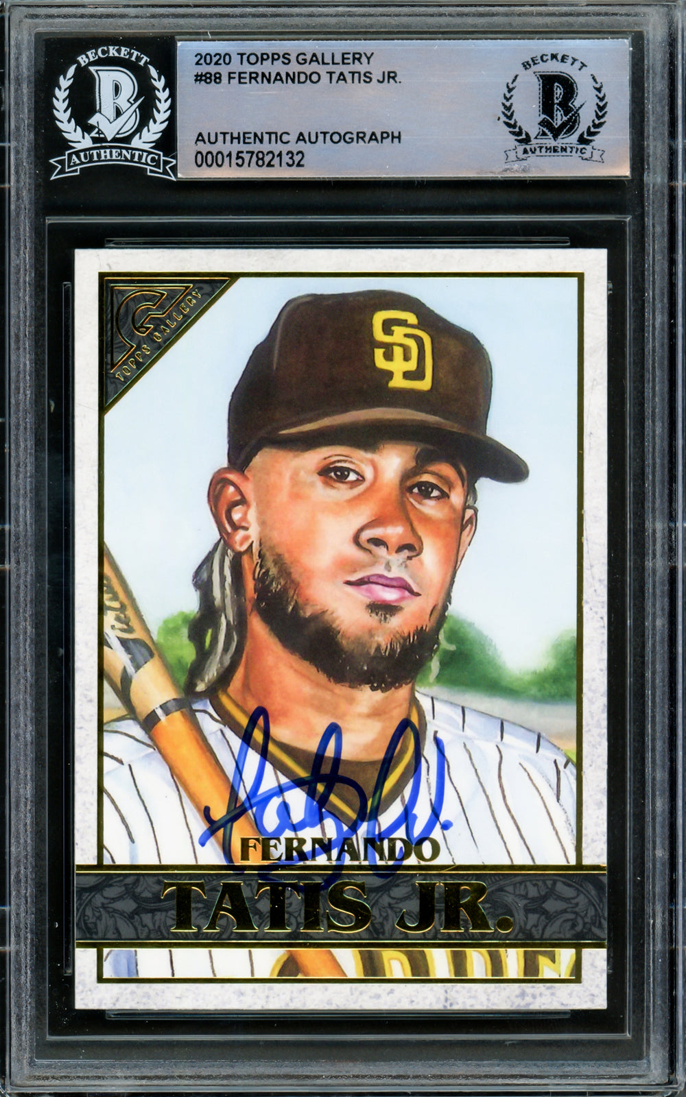 Fernando Tatis Jr. Autographed 2020 Topps Gallery Card Padres Beckett #15782132