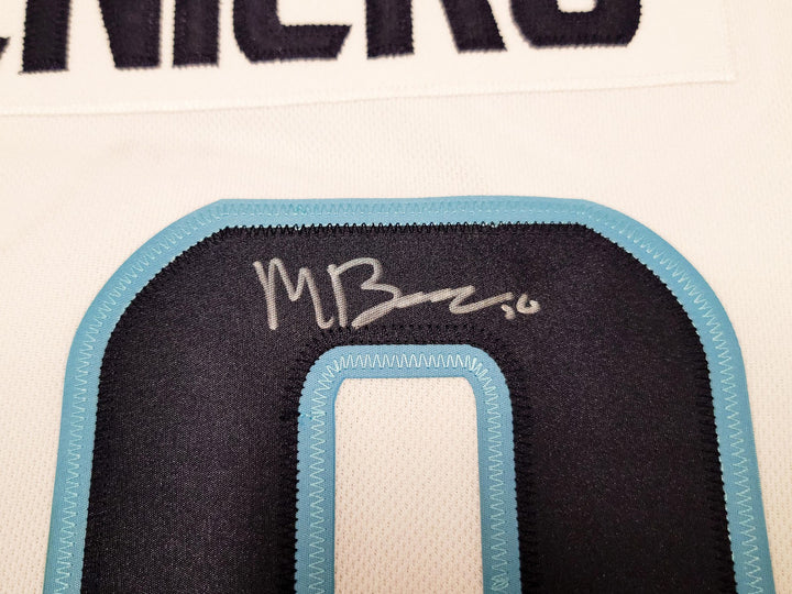 Kraken Matty Beniers Auto White Adidas Jersey Sz 54 Inaugural NHL Debut Fanatics