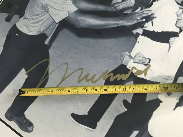 Muhammad Ali w/ The Beatles Signed 30x40 COA Online Authentics Framed Autograph