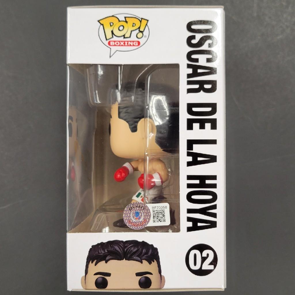 Oscar De La Hoya signed Golden Boy Funko Pop gold autograph ~ BAS Beckett Holo