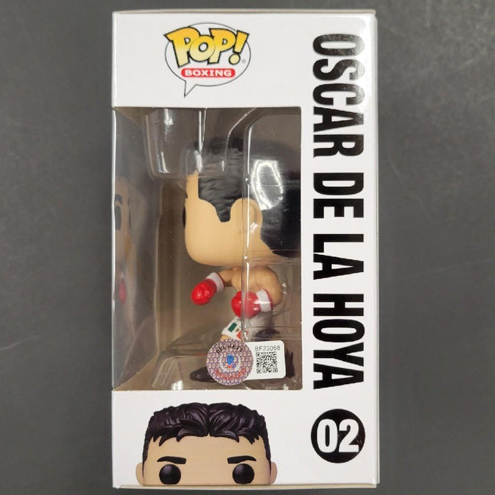 Oscar De La Hoya signed Golden Boy Funko Pop gold autograph ~ BAS Beckett Holo