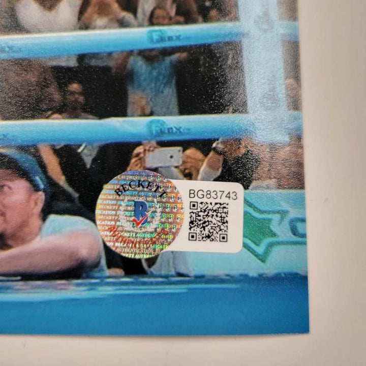 Yokasta Yoka Valle signed Boxing 8x10 photo #3 autograph ~ Beckett BAS Holo