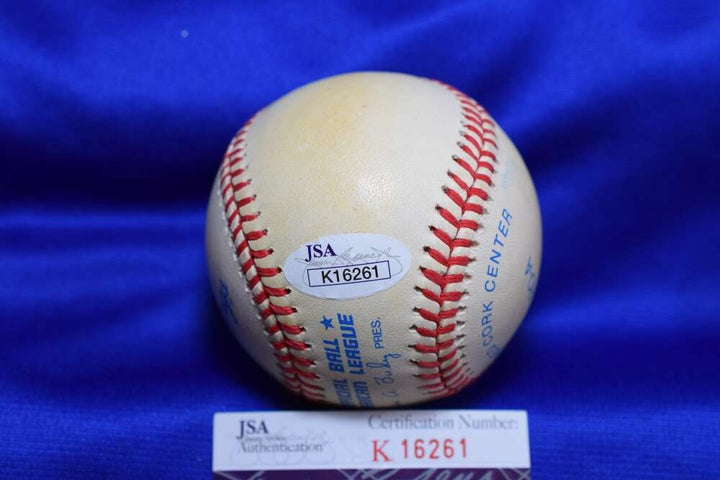 Alex Johnson JSA COA Autograph American League OAL Signed Baseball 1970 AL Batti