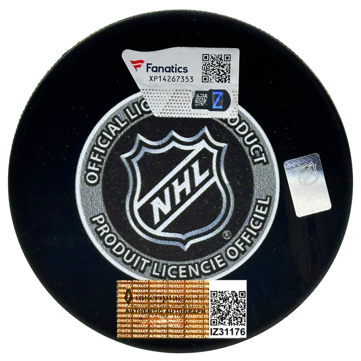 Marc-Andre Fleury Signed 2017 Expansion Draft Vegas Golden Knights Puck IGM COA