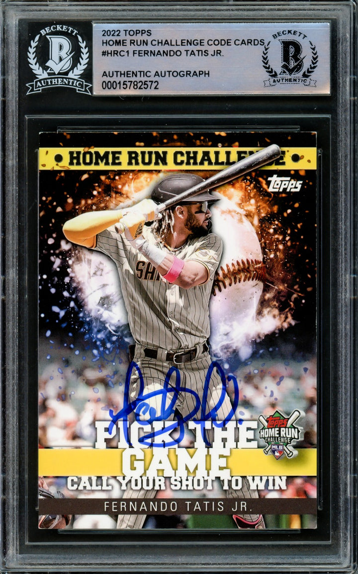 Fernando Tatis Jr. Signed 2022 Topps Home Run Challenge Card #HRC-1 San Diego