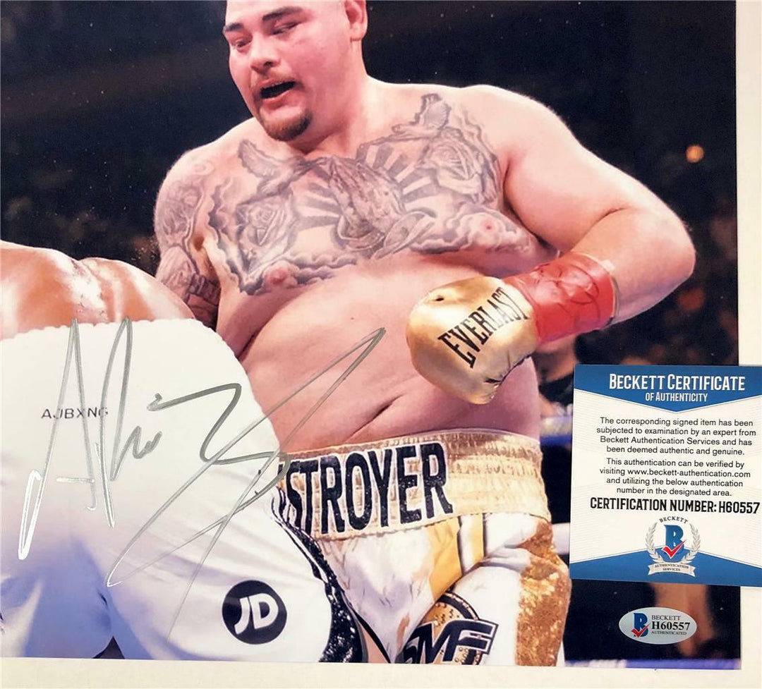 ANDY RUIZ JR Autograph Signed 11x14 Photo vs Anthony Joshua #1 ~ Beckett BAS COA