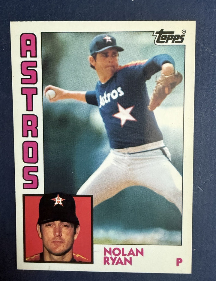 1984 topps tiffany #470 nolan ryan glossy SP card Nm - Mint Centered Rare