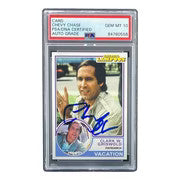 Chevy Chase Signed National Lampoon's Vacation Trading Card PSA/DNA Gem MT 10