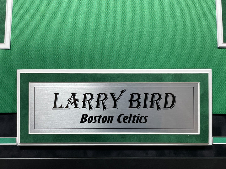 Larry Bird Autographed Boston Celtics Jersey Framed JSA Signed Green Memorabilia