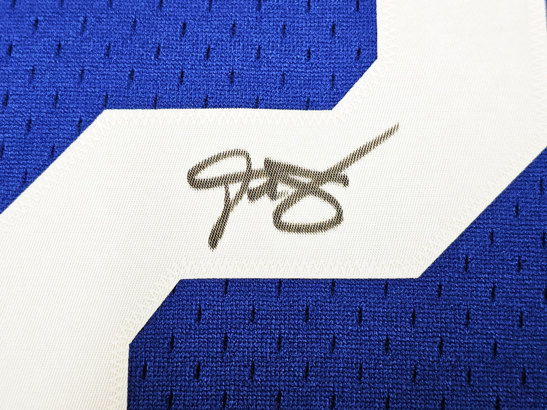 ABA Nets Julius Dr J Erving Auto Blue Mitchell Ness 73 Swingman Jersey 2X BAS