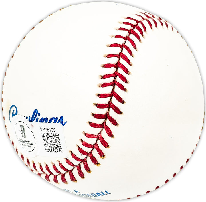Carl Thomas Signed Official MLB Baseball Cleveland Indians Beckett QR #BM25120