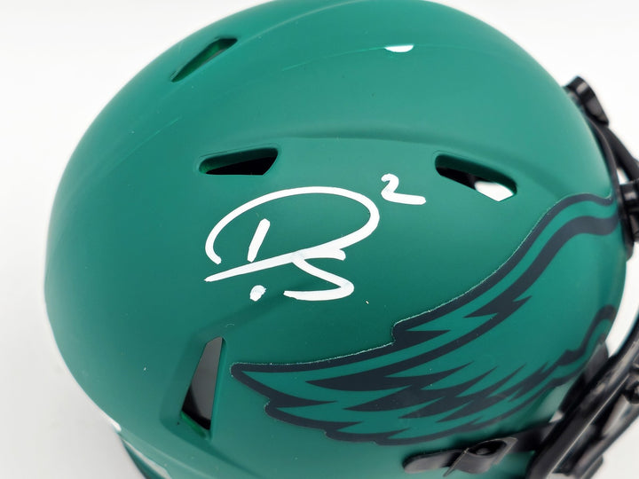 Darius Slay Jr. Signed Eagles Rave Green Speed Mini Helmet (Scuffed) JSA