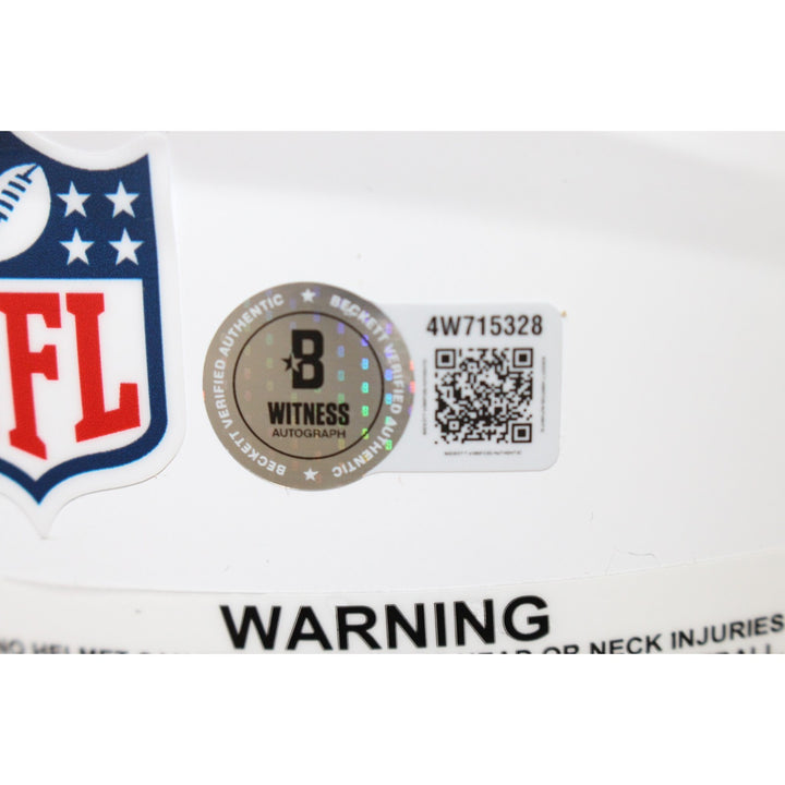 Dak Prescott Autographed Dallas Cowboys Authentic Alt 22 Helmet Beckett 56316