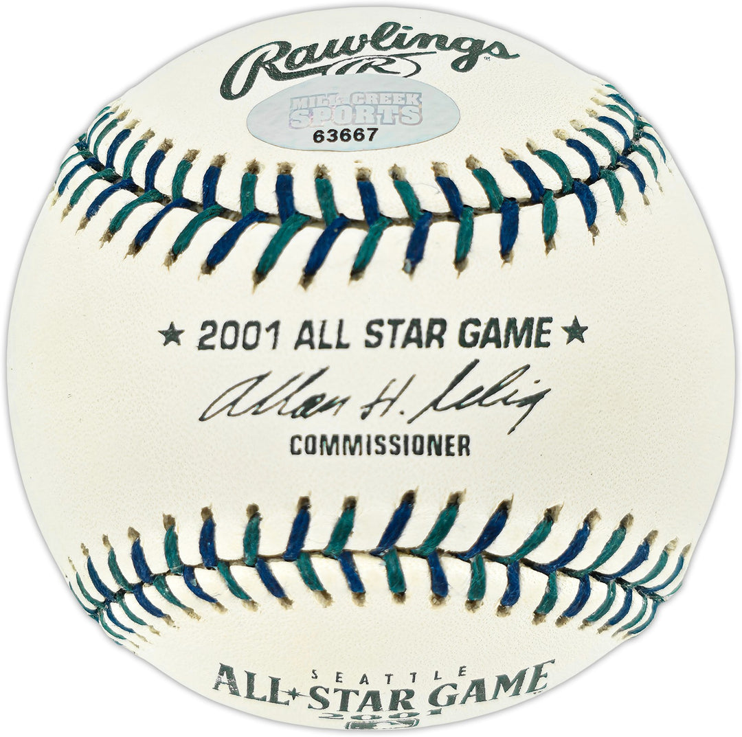 Bret Boone Signed 2001 All Star Game Logo Baseball Mariners MCS Holo