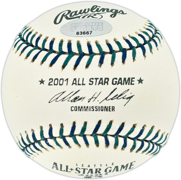 Bret Boone Signed 2001 All Star Game Logo Baseball Mariners MCS Holo