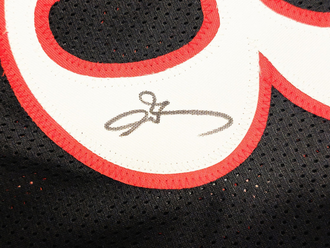 Philadelphia 76ers Allen Iverson Autographed Signed Black Jersey Beckett Wit