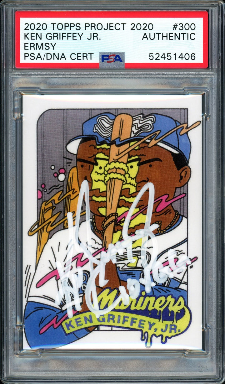 Ken Griffey Jr. Signed Topps Project 2020 Ermsy Card 300 10xGG #1/1 PSA/DNA
