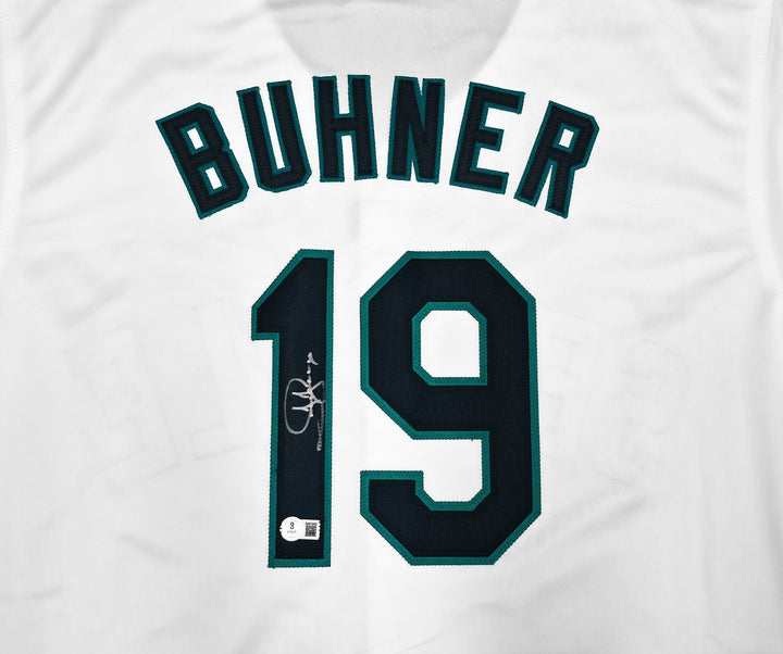 Seattle Mariners Jay Buhner Signed White Jersey Beckett Witness