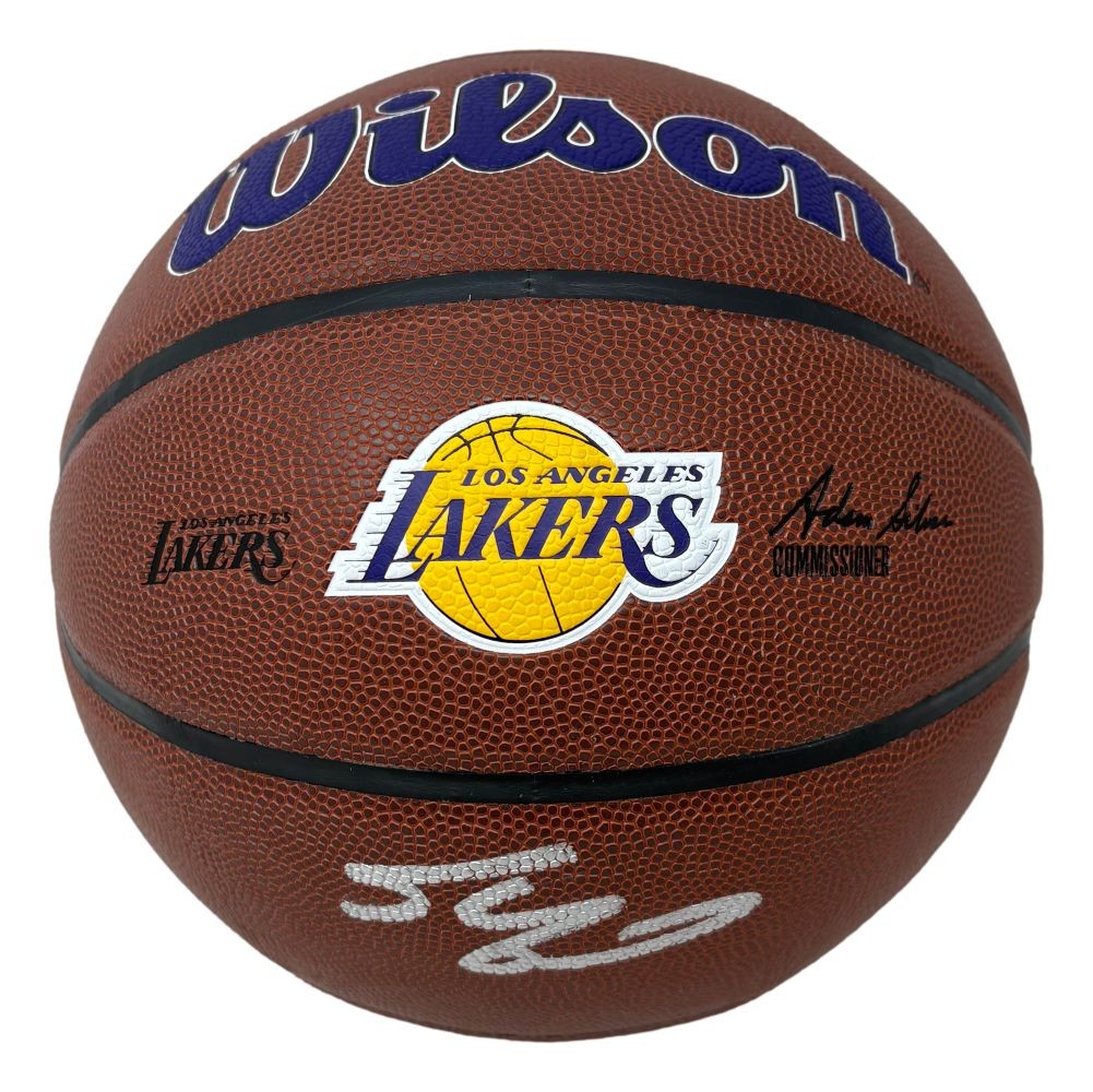 Shaquille O'Neal Signed Wilson NBA Los Angeles Lakers Logo Basketball BAS
